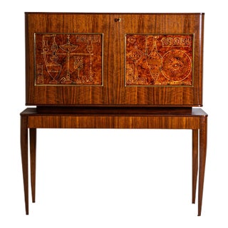 Bar Cabinet in the Style of Melchiorre Bega, Italy, 1960s For Sale