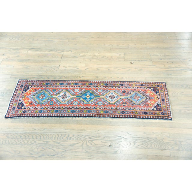Early 20th Century Persian Heriz Runner For Sale - Image 4 of 14