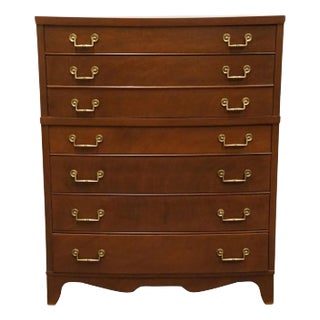High End Vintage Solid Mahogany Traditional Style 40" Chest of Drawers 2615 For Sale