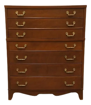 High End Vintage Solid Mahogany Traditional Style 40" Chest of Drawers 2615