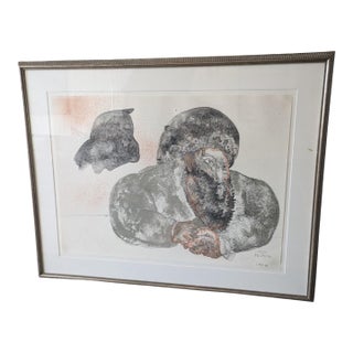 Hand Signed by José Luis Cuevas 1968 Color Lithograph "Dreams of Rasputin" #2/100 For Sale