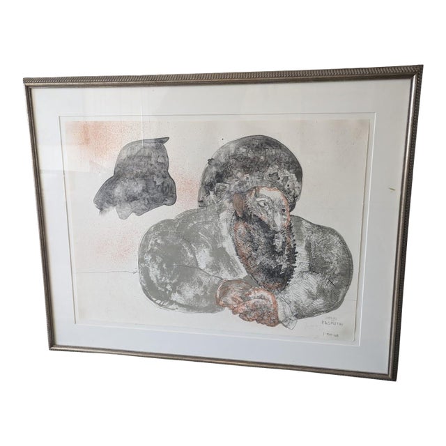 Hand Signed by José Luis Cuevas 1968 Color Lithograph "Dreams of Rasputin" #2/100 For Sale