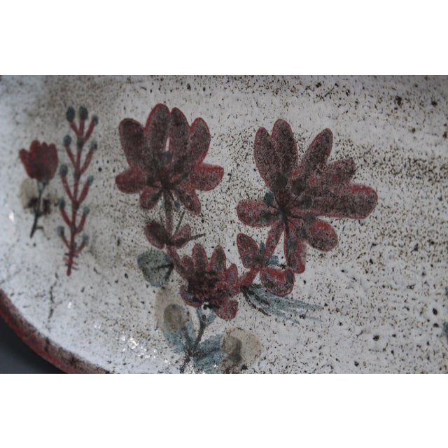 1960s Large French Ceramic Tray by Gustave Reynaud for Le Mûrier, 1960s For Sale - Image 5 of 13