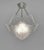 Hettier & Vincent Hettier & Vincent Art Deco Pendant Chandelier Circa 1930 - Hexagonal Glass & Nickel For Sale - Image 4 of 14