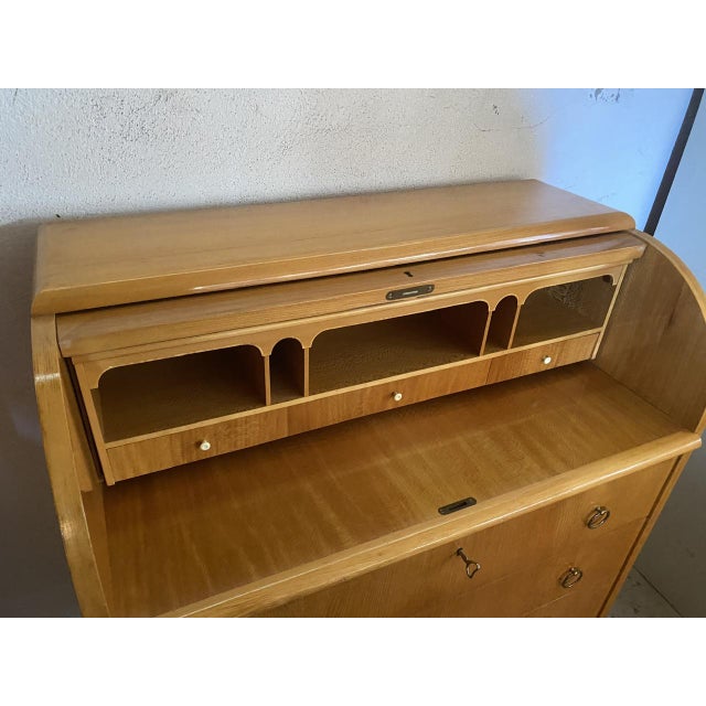 Scandinavian Teak Secretary in the style of Egon Ostergaard, 1960s For Sale - Image 6 of 18