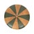 Cool vintage round pouf in Moroccan patchwork style, made from a wooden base and upholstered in high-quality two-tone...
