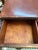 Chestnut Mid-Century Western Campaign Leather-Clad Horseshoe Desk For Sale - Image 8 of 9
