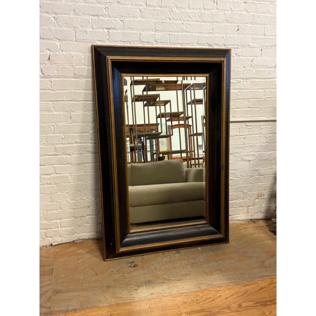 Wood Interlude Home Plantation-Style Texturized Full-Length Mirror, Late 20th Century For Sale - Image 7 of 12