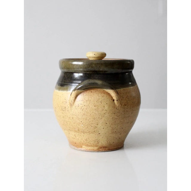 Ceramic Vintage Studio Pottery Jar For Sale - Image 7 of 11