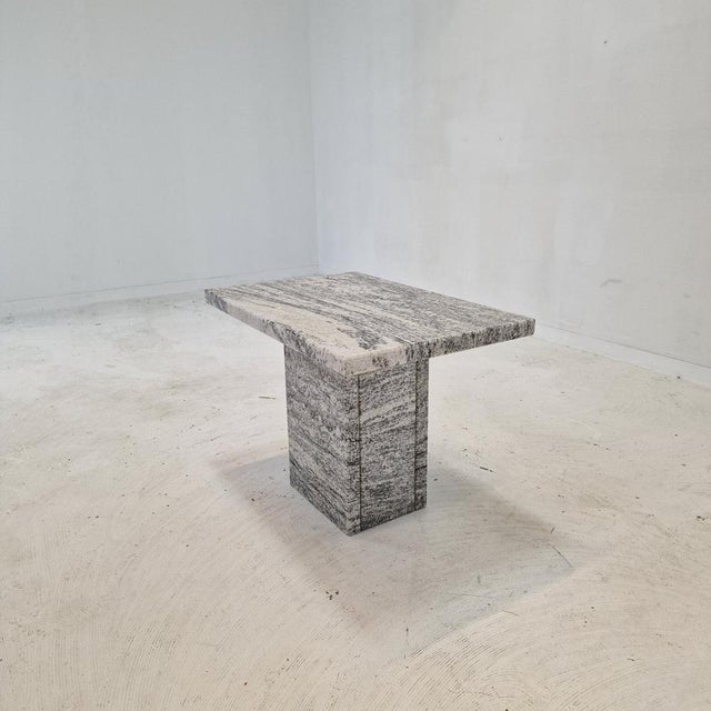 Italian Coffee Table in Granite, 1980s For Sale - Image 9 of 15