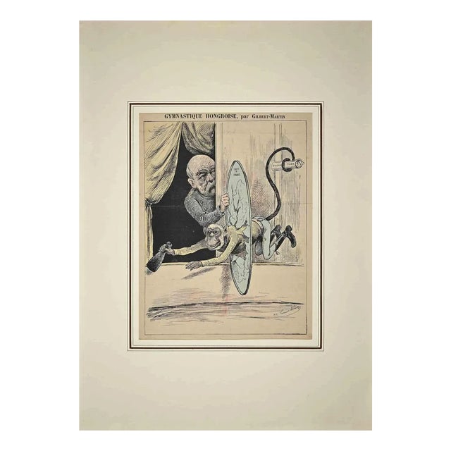 Charles Gilbert-Martin, Gymnastique Hongroise, par Gilbert-Martin, Original Lithograph, 1888 For Sale