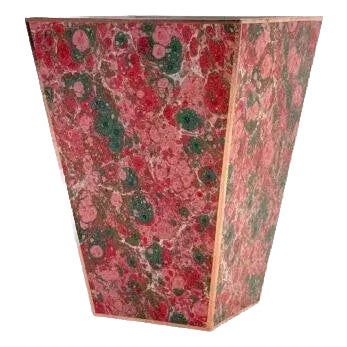 Marble Paper Wastebasket For Sale