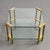 Vintage Brass and Glass Square Coffee Table, 1970s For Sale - Image 4 of 9