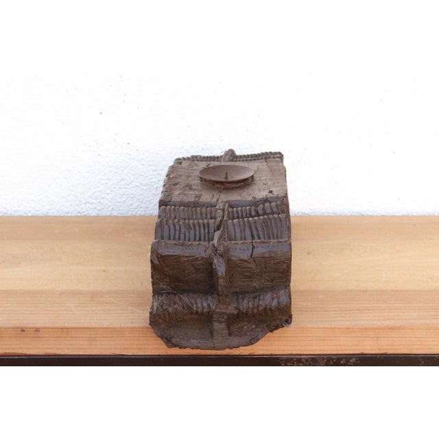 Early 20th Century 19th Century Haveli Architectural Candle Stand For Sale - Image 5 of 7