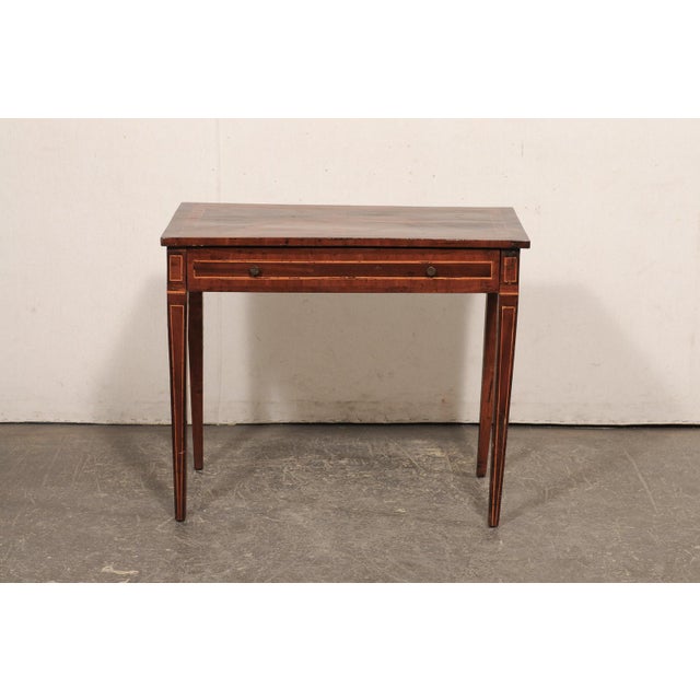 19th Century Italian Petite Console Table W/Drawer For Sale - Image 11 of 12