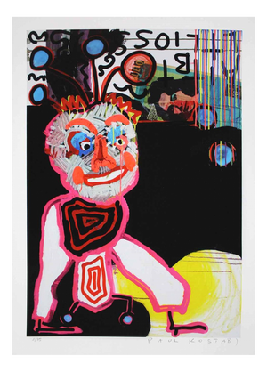 Paul Kostabi, Heading to Miami, Giclee Print, 2015