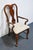 BASSETT FURNITURE Solid Cherry Traditional Queen Anne Style Dining Arm Chair 4270-594 Upholstery needs to be replaced; see...