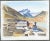 1990 watercolor by British artist Fred M. Atkinson (1941-2014) of Rongbuk Monastery and Mt. Everest in Tibet. Location...