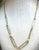 Late 19th Century Antique Etched 9k Gold Lingerie Pin Necklace With Pearls For Sale - Image 5 of 12