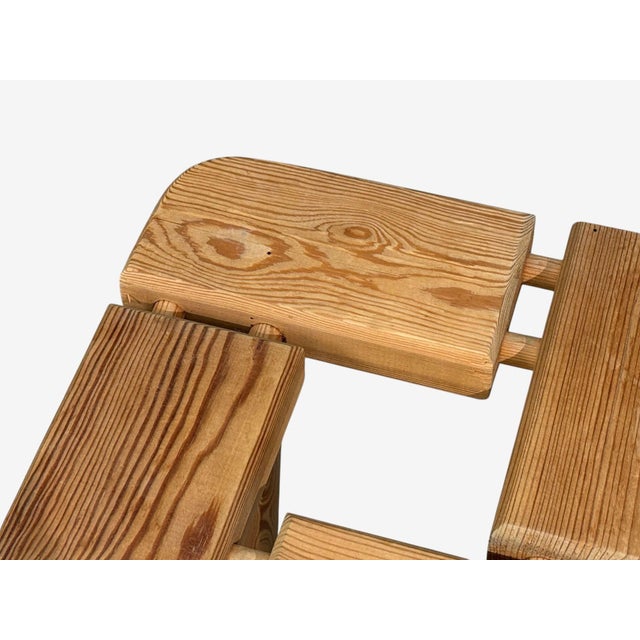 Brown Olof Ottelin Attr., Finnish Mid-Century Modern, Stool, Pine, Finland, 1950s For Sale - Image 8 of 8