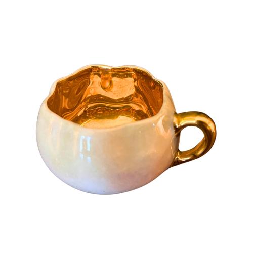 Limoges Porcelain Pumpkin Shape Liqueur Set, 1960s, Set of 8 For Sale - Image 3 of 10