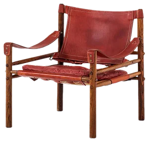 Modern Brass and Leather Sirocco Chair by Arne Norell, 1964