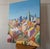 Contemporary "Dallas From Above" Oil Painting. For Sale - Image 4 of 5
