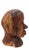 This vintage hand-carved hardwood bust showcases striking folk art craftsmanship with a raw, expressive presence. Likely...