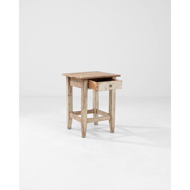 1900s Central European Wooden Stool For Sale - Image 4 of 18