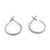 Vintage Diamond 18k White Gold Hoop Earrings, A Pair For Sale - Image 4 of 7