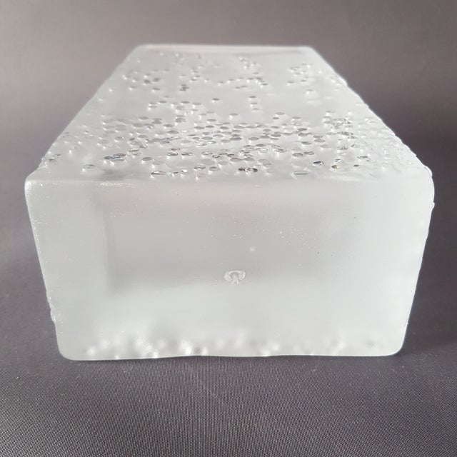 1970s Heavy Glass Vase by Peill & Putzler, Germany For Sale - Image 11 of 12