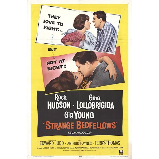 1965 Strange Bedfellows Movie Poster For Sale