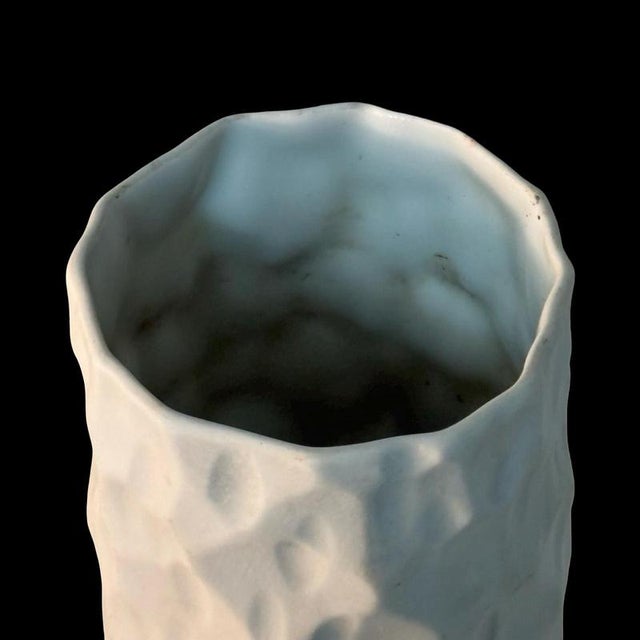 Large Dimpled Pottery Vase from Thomas Design, West Germany For Sale - Image 4 of 8