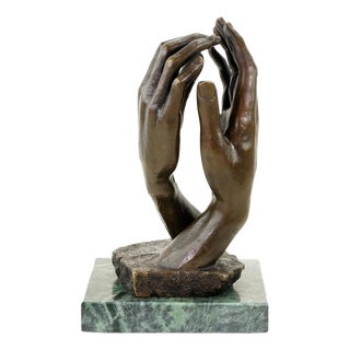 Modern Brown Patinated Sculpture Titled The Cathedral, 20th Century, Bronze For Sale
