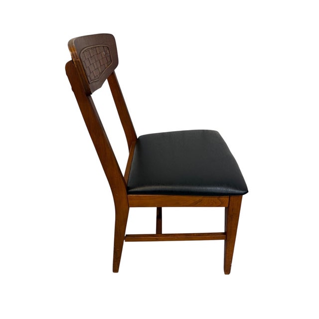 1960s Mid-Century Modern Walnut Dining Chairs - Set of 4 For Sale - Image 5 of 6