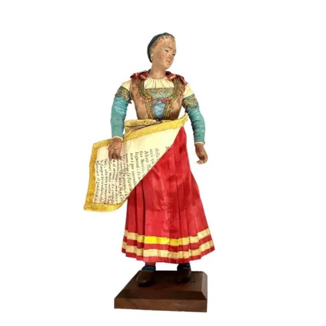 18th Century Neapolitan Crèche Figure, Polychromed Terracotta, Italy For Sale - Image 9 of 11