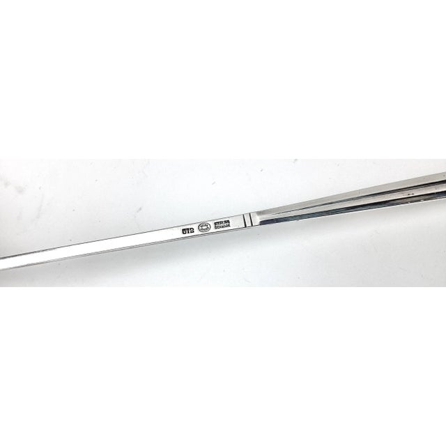 Silver Mid 20th Century Georg Jensen Acorn Pattern 372 Candle Snuffer For Sale - Image 8 of 9