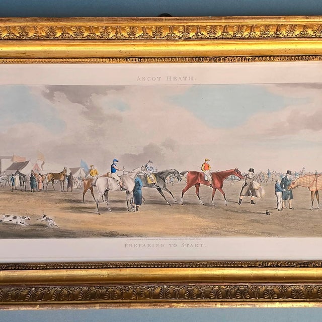 Henry Halken, Ascot Heat Preparing to Start, 1800s, Paper, Framed For Sale - Image 4 of 18