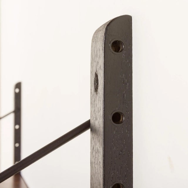 Black Vintage Shelving Unit in Walnut by Poul Cadovius, 1960s For Sale - Image 8 of 11