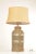 High Quality Woven Wicker and Metal Table Lamp with Shade, Retailed by Pottery Barn (unlabeled)