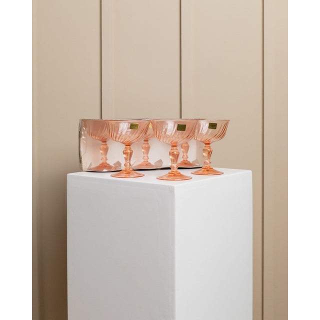 Luminarc Rosaline Glasses, 1970s, Set of 6 For Sale - Image 11 of 12