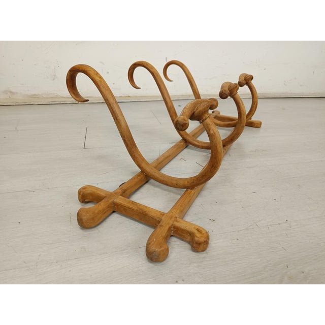 Wall-Mounted Coat Rack from Thonet, 1890s, in Good conditions. Designed 1890 to 1919 This piece has an attribution mark, I...