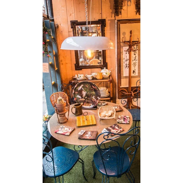 Industrial Large Industrial Ceiling Lamp, 1950s For Sale - Image 3 of 12