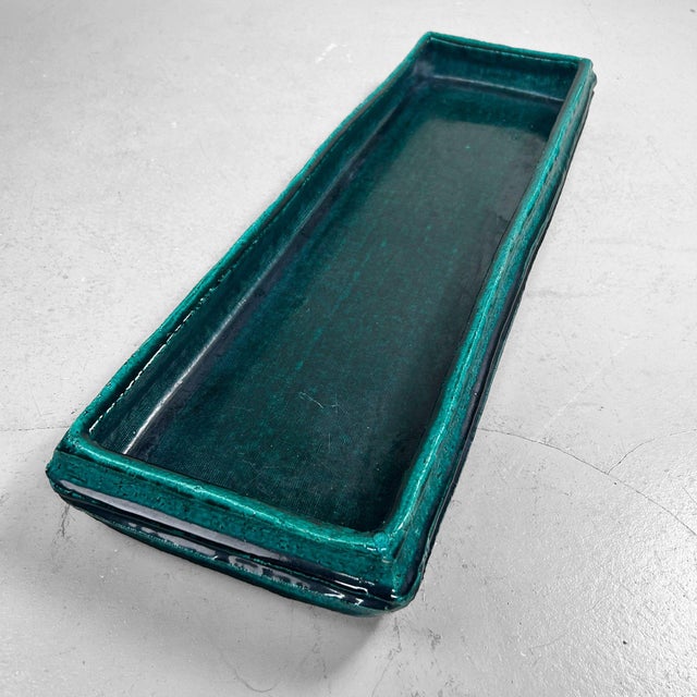 Mid-Century Modern Large Japanese Ceramic Tray by Kikuyama, 1950s For Sale - Image 3 of 15