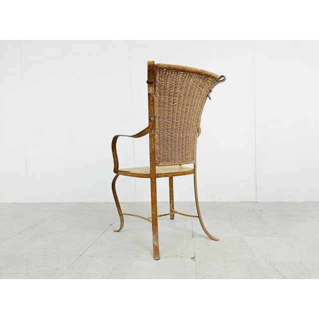 Vintage Italian Armchair in Faux Leather, 1960s, in Good conditions. Designed 1960 to 1969