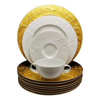 Dinner Plates from Bjørn Wiinblad, 1960s, Set of 45 For Sale