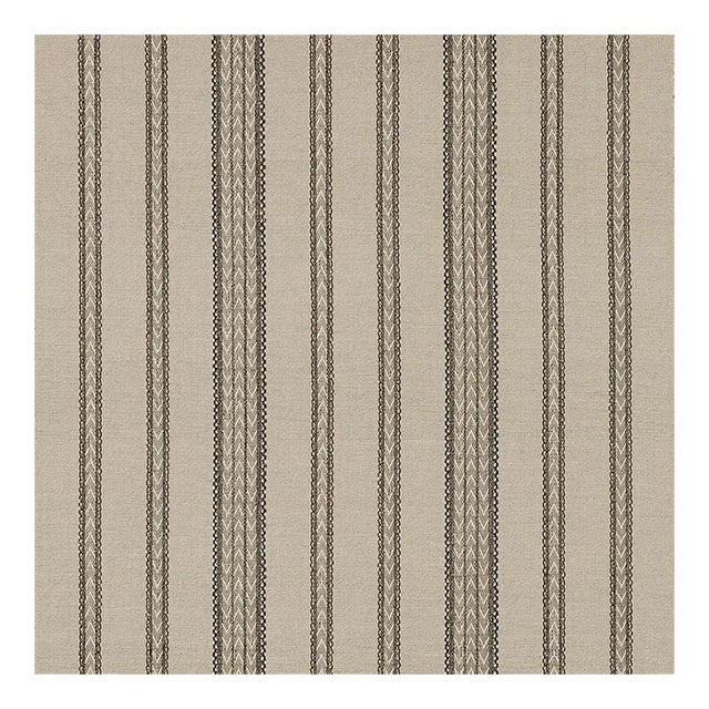 Sample - Schumacher Berber Fabric in Black For Sale