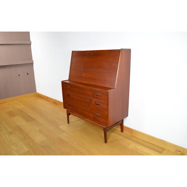 Vintage Danish Secretary in Teak by Arne Hovmand Olsen for Mogens Kold, 1960 For Sale - Image 18 of 18