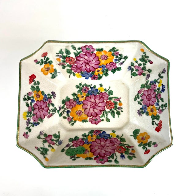 Late 20th Century Handpainted Porcelain Decorative Bowl For Sale In San Francisco - Image 6 of 7