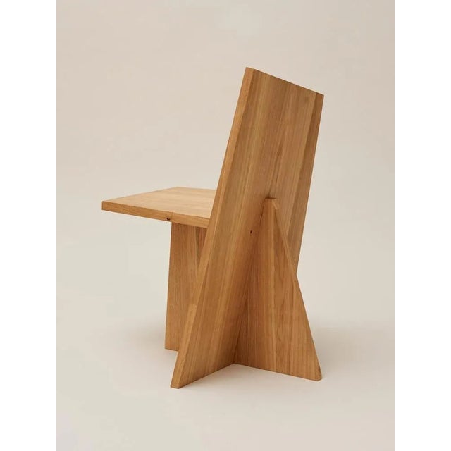 Contemporary Crooked Dining Chair by Nazara Lazaro For Sale - Image 3 of 11